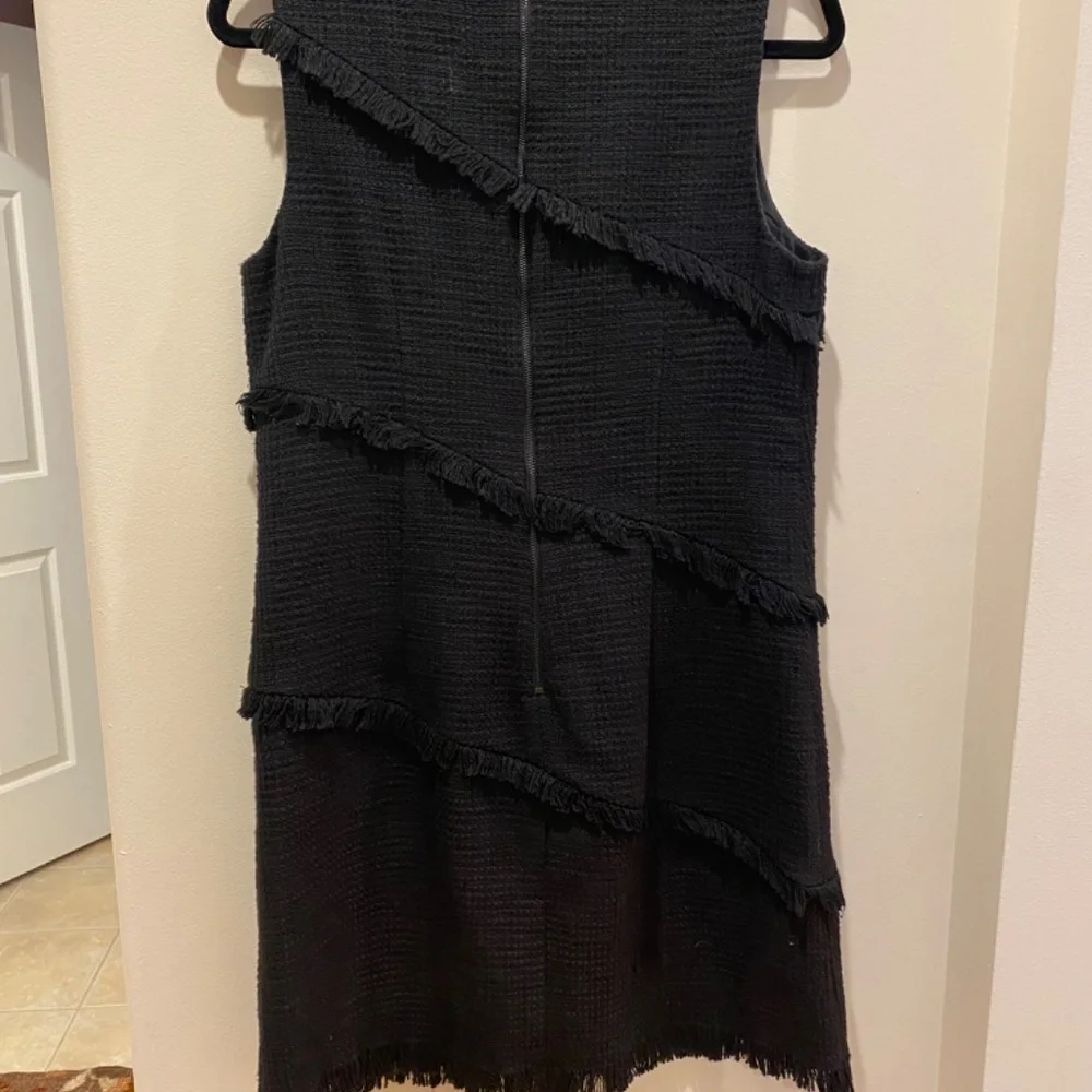 Ann Taylor 2 piece dress and coat with fringe - Picture 4 of 10